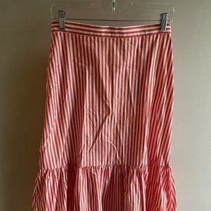 NWT Zara Striped Midi Skirt